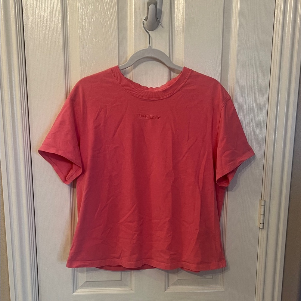Lululemon Relaxed-Fit Cotton Jersey T-Shirt *Graphic. PTP 22”. M/L